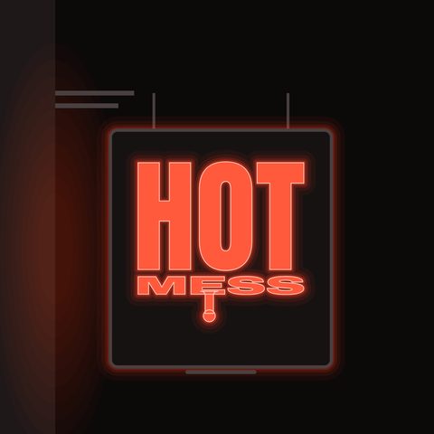 Hot Mess neon blade sign