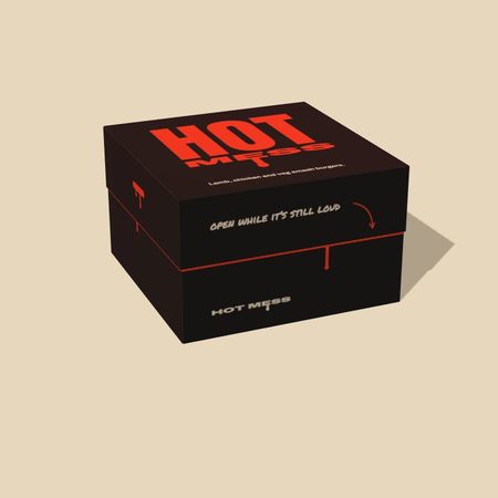 Hot Mess burger box