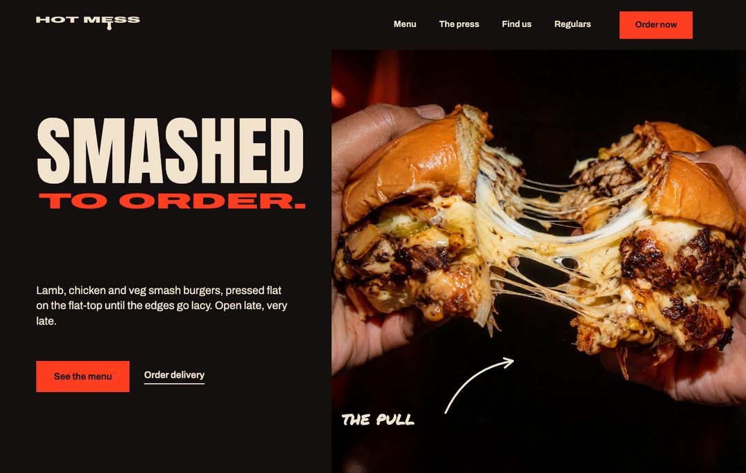Hot Mess website home page