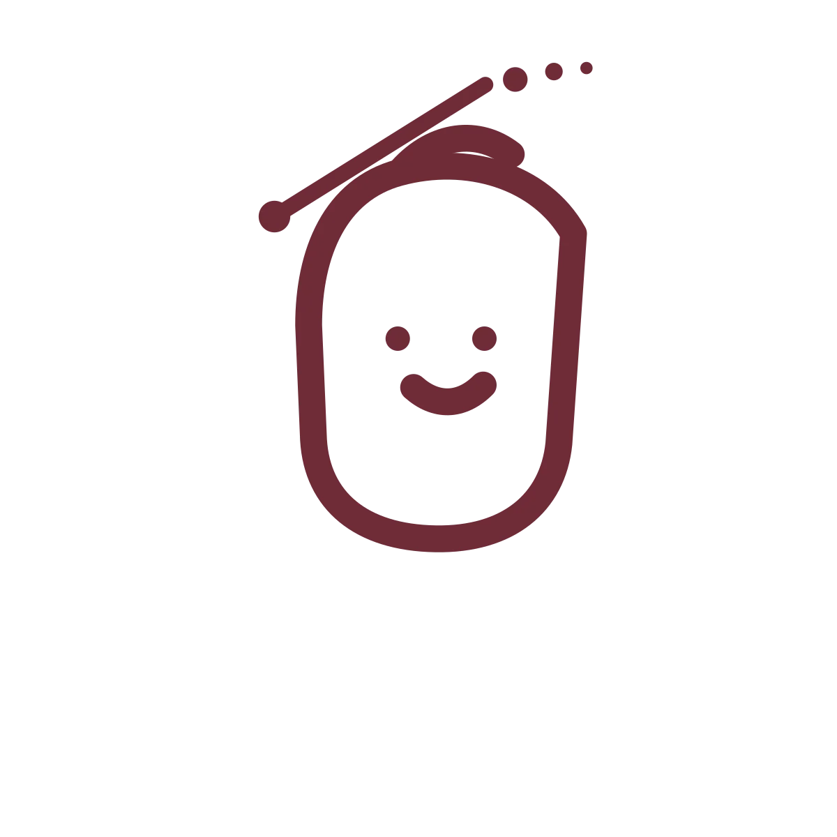 Butter Parade: mark conductor. Vector identity and application artwork.