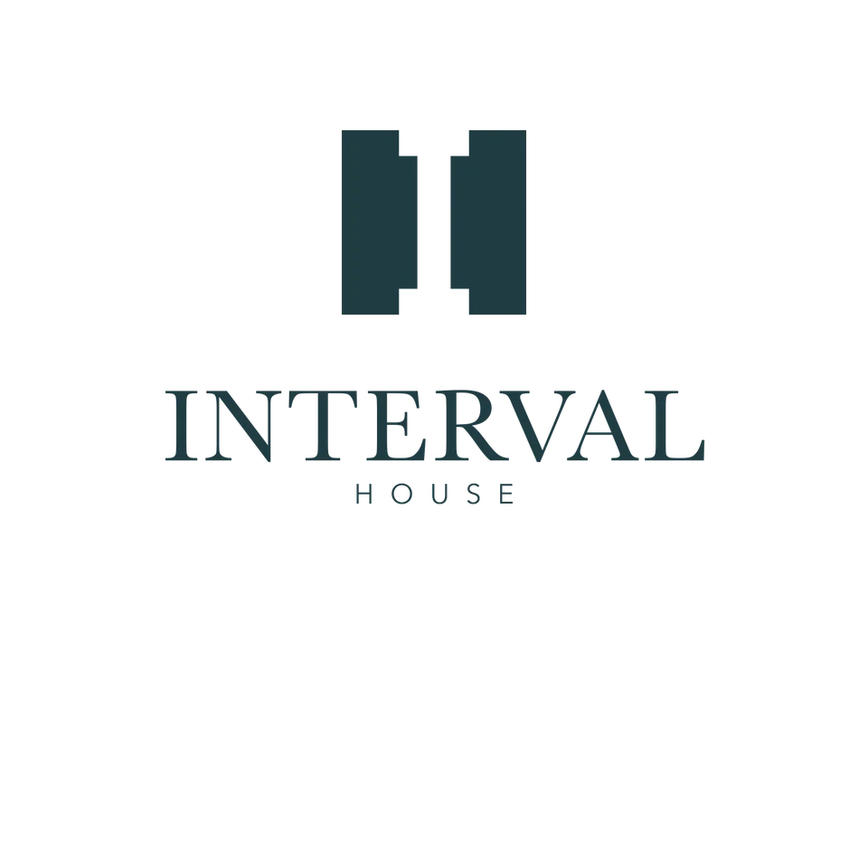Interval House: lockup stacked. Vector identity and application artwork.