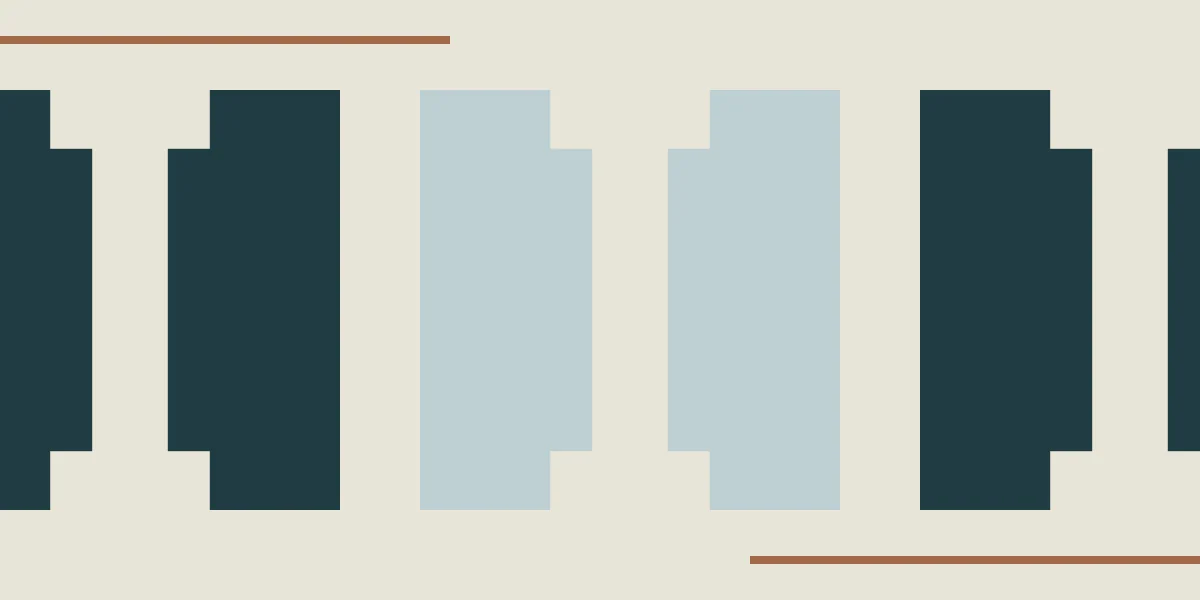 Interval House: pattern threshold. Vector identity and application artwork.