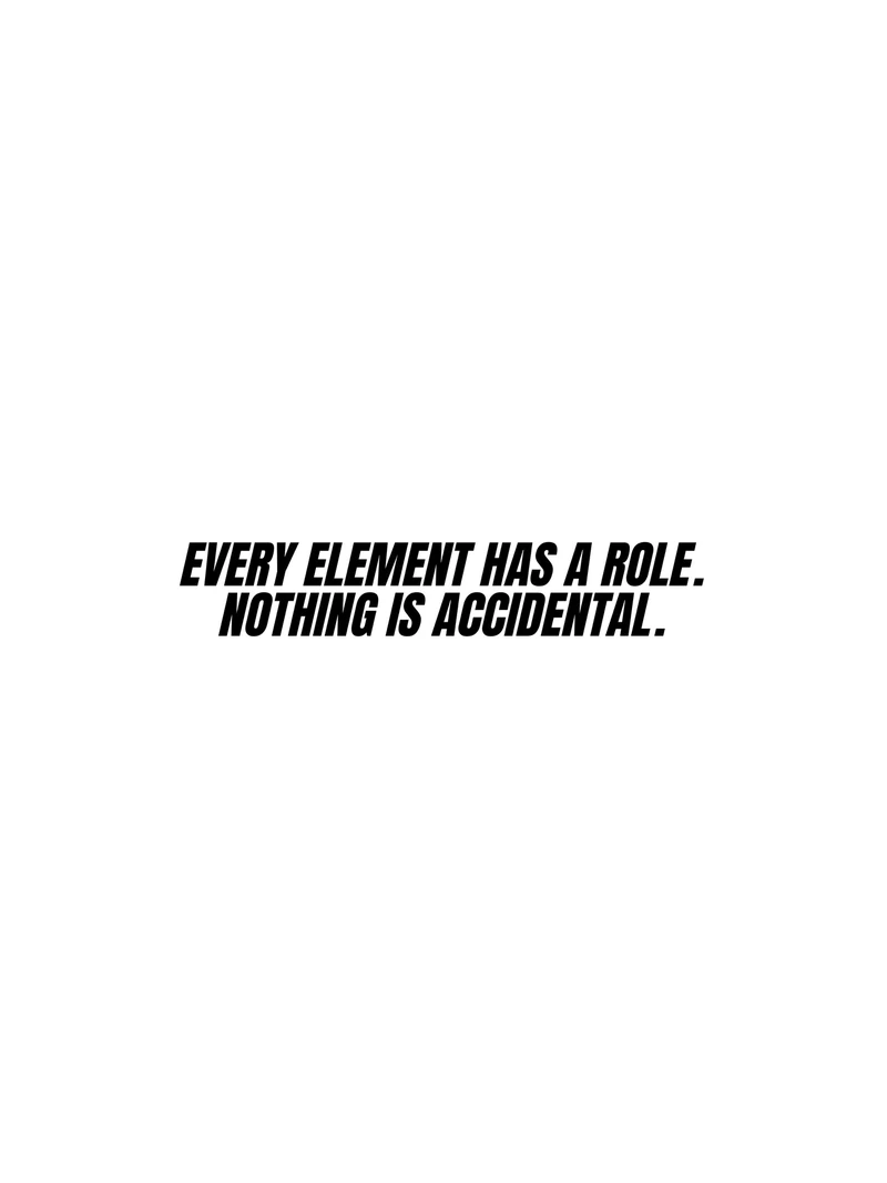 Source presentation card explaining that every element has a role.